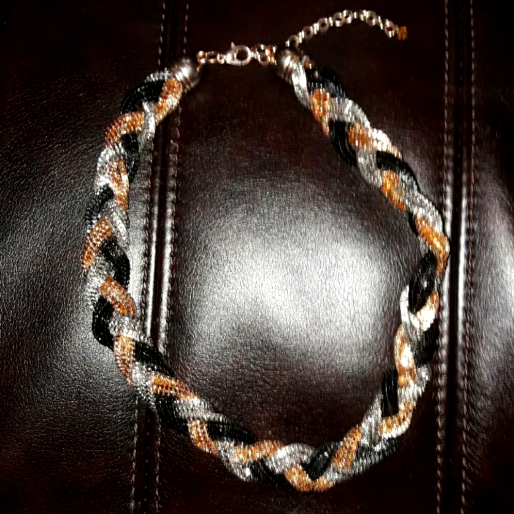Braided 3 tone Necklace